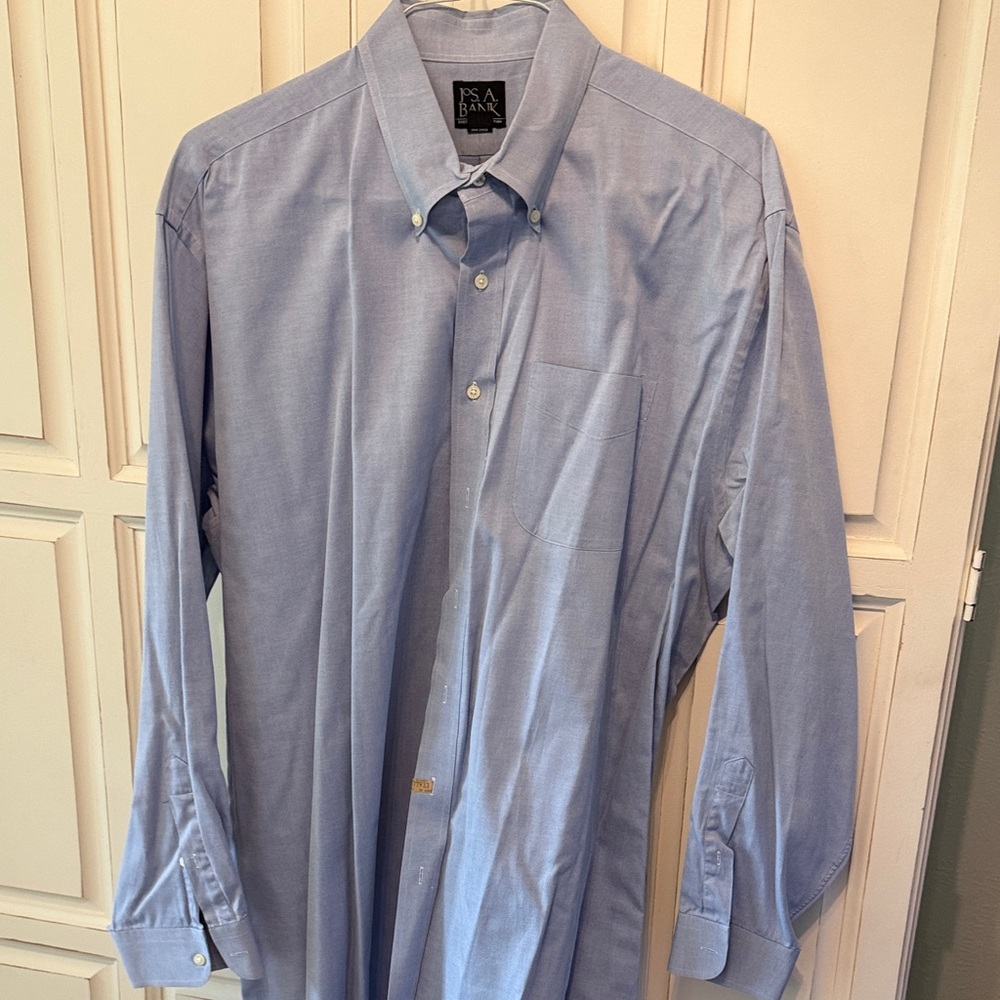 Jos. A Bank blue botton down dress shirt